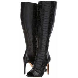Vince Camuto Womens Kentra Peep Toe Knee High Boot